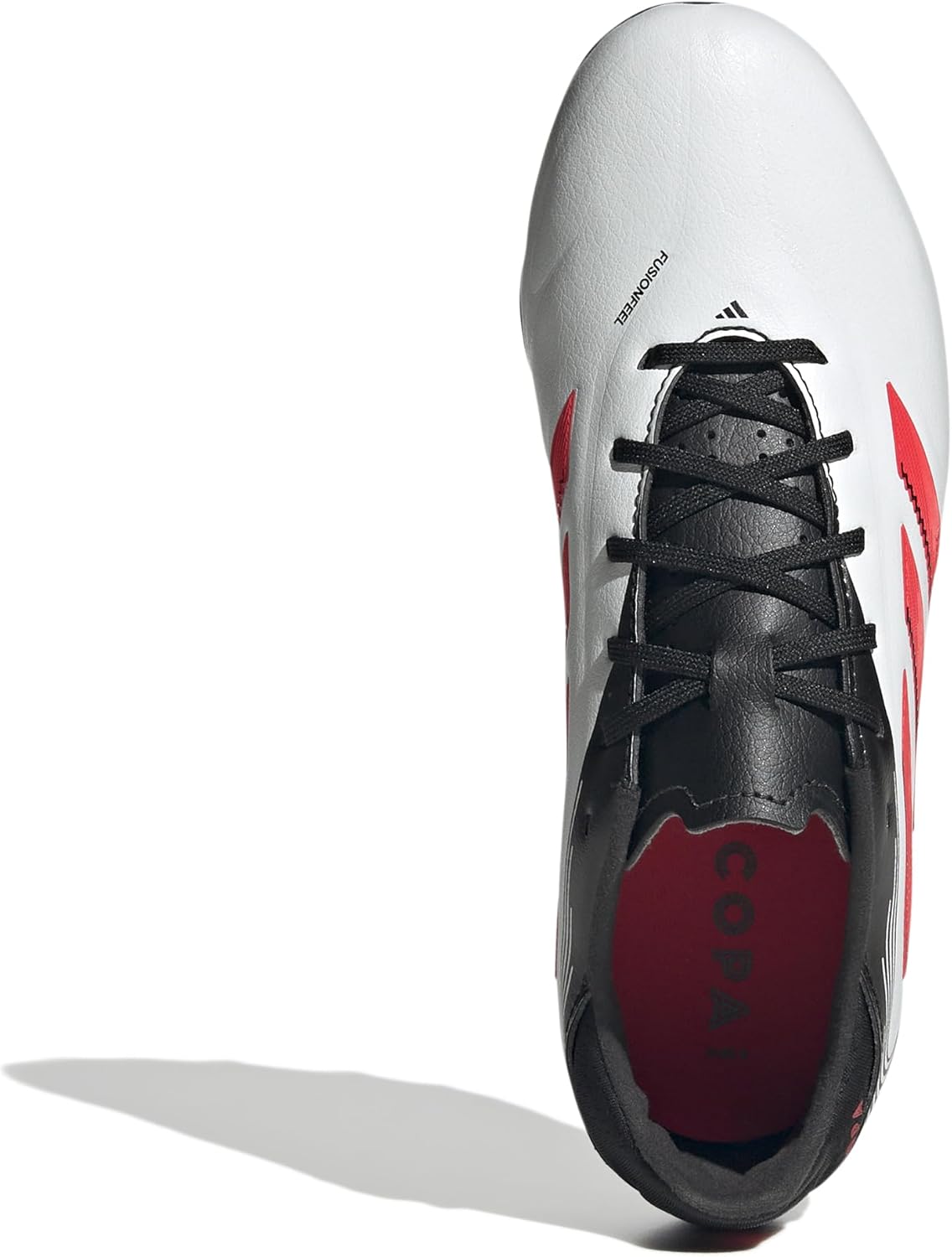 Adidas Unisex-Child Copa Pure 3 League Firm Ground/Multi Ground 4 Big Kid White/Lucid Red/Black