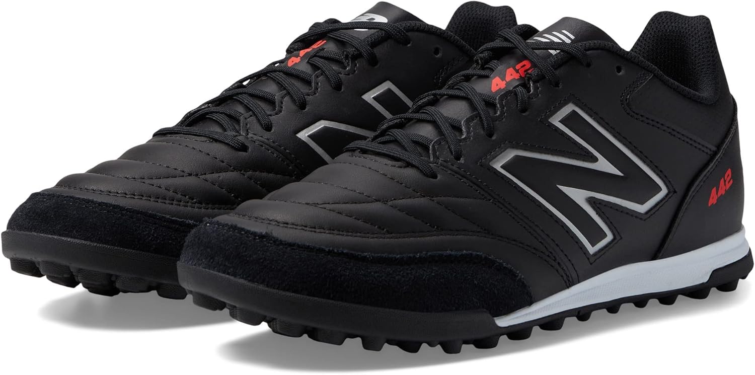 New Balance Men's 442 V2 Team Tf 13.5 Wide Black/White
